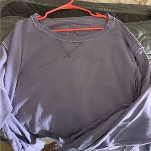 American Eagle Purple Crewneck Sweatshirt